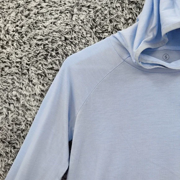 Free Fly Women Bamboo Lightweight Hoodie II Gorp Coastal S Blue UPF 20+ Mermaid - Picture 8 of 16